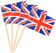 50pcs Union Jack Flag Cocktail Sticks